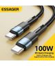 Essager Star 100W USB-C Snellaad Kabel PD 5A QC 4.0 2M Blauw