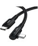 Essager 90° 100W USB-C Snellaad Kabel met Haakse Hoek 5A 2M Zwart