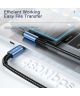 Essager 90° 100W USB-C Snellaad Kabel met Haakse Hoek 5A 2M Blauw