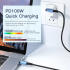 Essager 90° 100W USB-C Snellaad Kabel met Haakse Hoek 5A 3M Zwart afbeelding 2