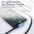 Essager 90° 100W USB-C Snellaad Kabel met Haakse Hoek 5A 3M Zwart afbeelding 3