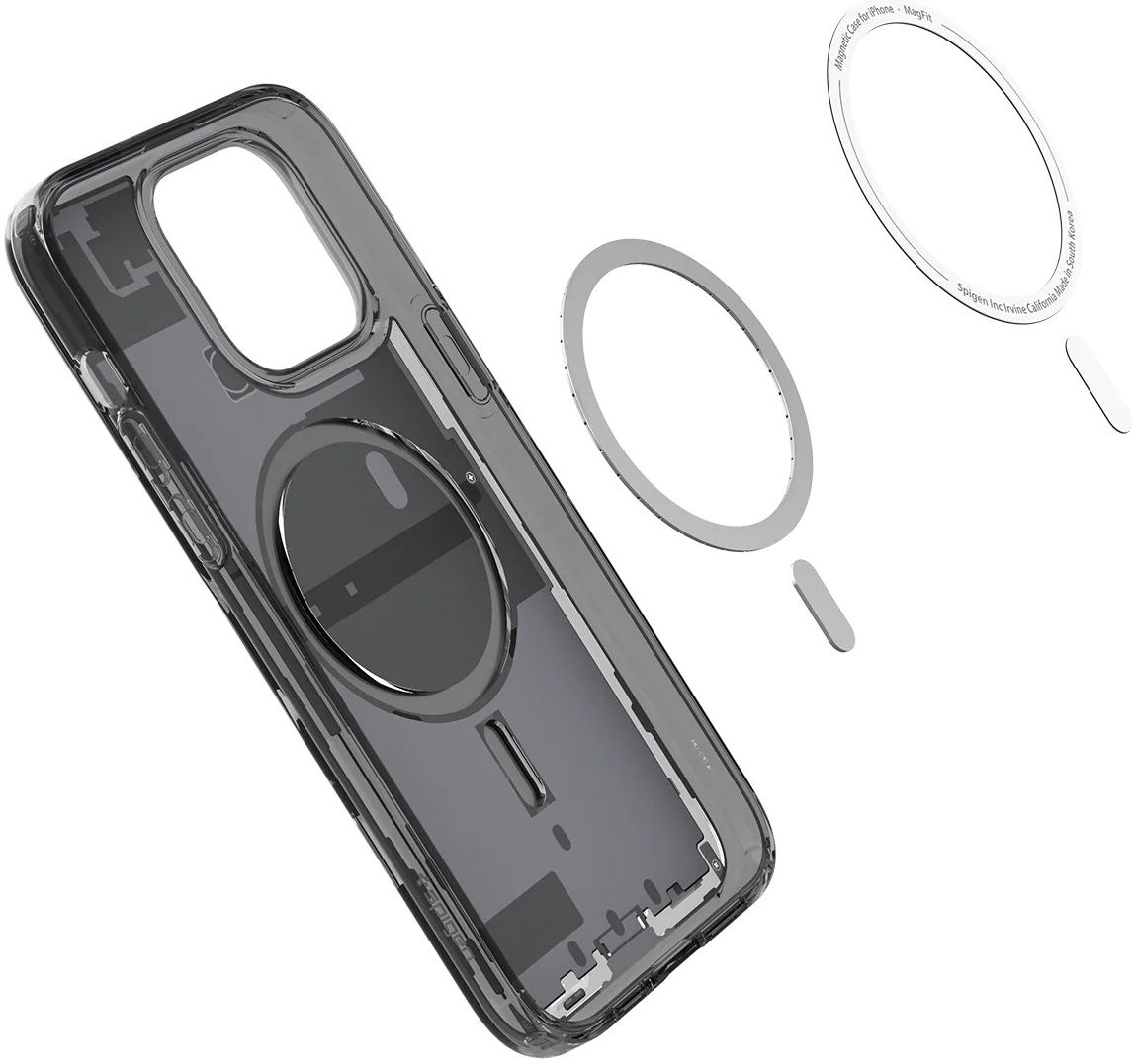 Spigen Ultra Hybrid Zero One iPhone 14 Pro Max Hoesje MagSafe Grijs afbeelding 13