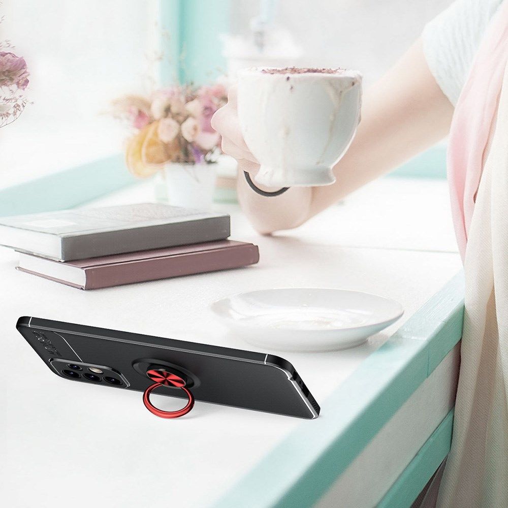 Samsung Galaxy A23 Hoesje met Magnetische Kickstand Ring Zwart afbeelding 10