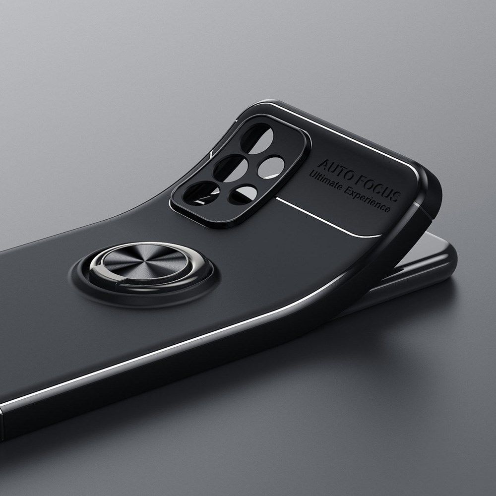 Samsung Galaxy A23 Hoesje met Magnetische Kickstand Ring Zwart afbeelding 5