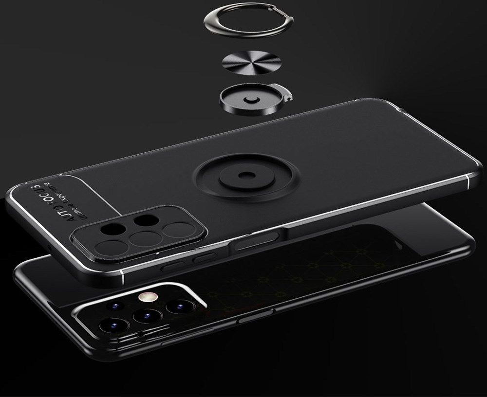 Samsung Galaxy A23 Hoesje met Magnetische Kickstand Ring Zwart afbeelding 9