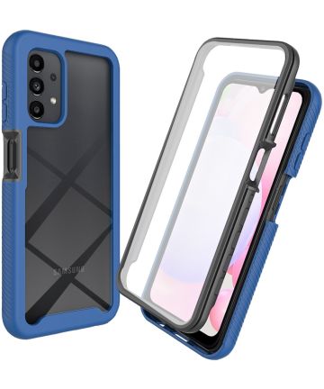 Samsung Galaxy A23 Hoesje Full Protect 360° Cover Hybride Blauw Hoesjes