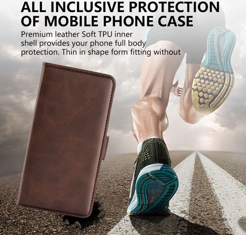 Honor 70 Hoesje Wallet Book Case Kunstleer Bruin afbeelding 7