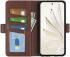 Honor 70 Hoesje Wallet Book Case Kunstleer Bruin afbeelding 1