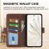 Honor 70 Hoesje Wallet Book Case Kunstleer Bruin afbeelding 5