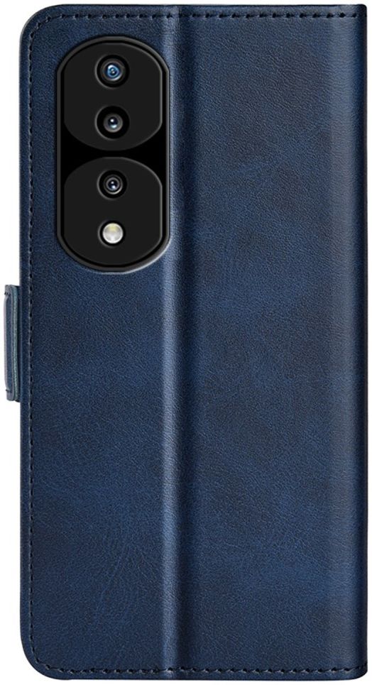 Honor 70 Hoesje Wallet Book Case Kunstleer Blauw afbeelding 3