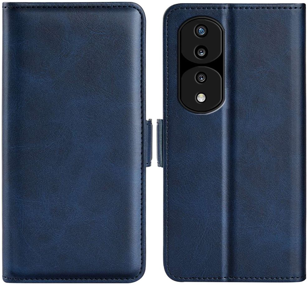 Honor 70 Hoesje Wallet Book Case Kunstleer Blauw afbeelding 4