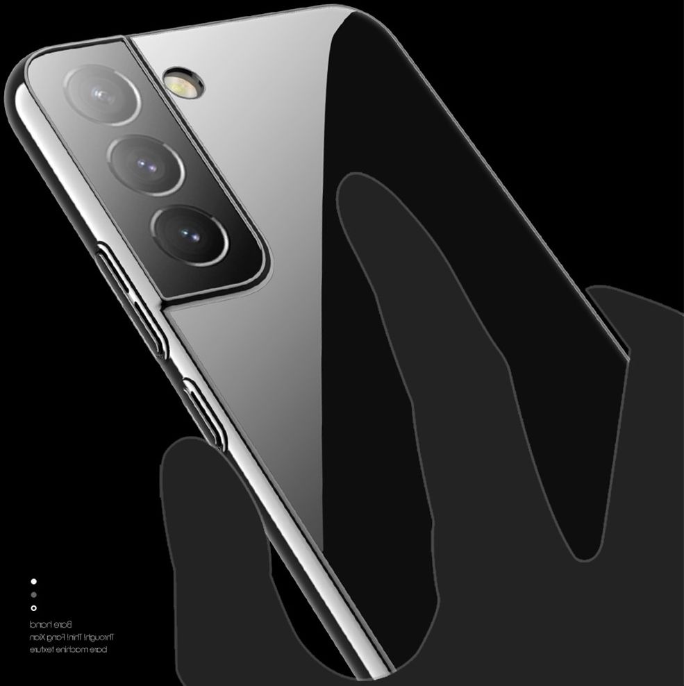Samsung Galaxy S22 Ultra Hoesje Back Cover Transparant Zwart afbeelding 3