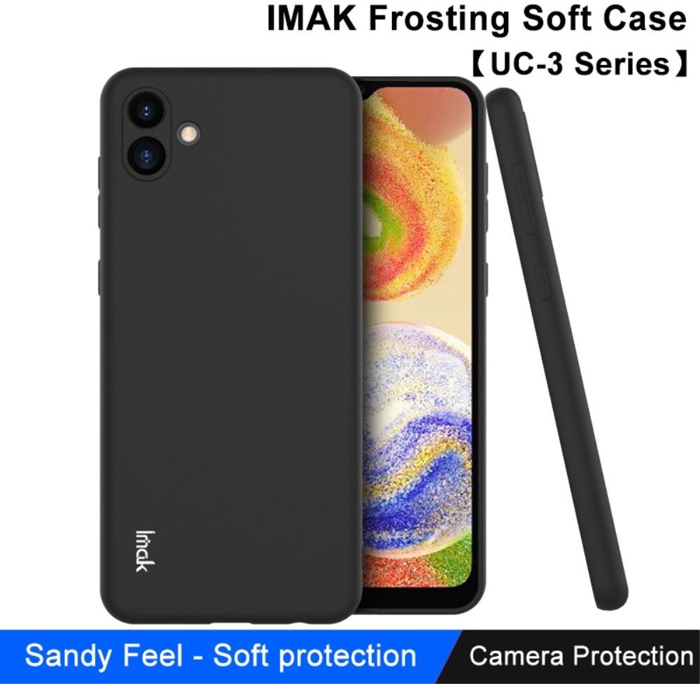 IMAK UC-3 Series Samsung Galaxy A04 Hoesje Dun TPU Zwart afbeelding 4