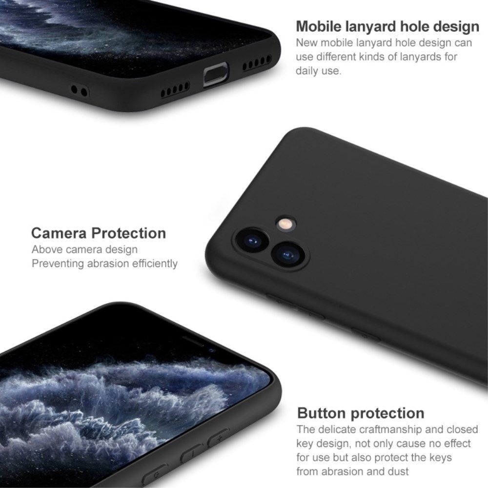 IMAK UC-3 Series Samsung Galaxy A04 Hoesje Dun TPU Zwart afbeelding 5