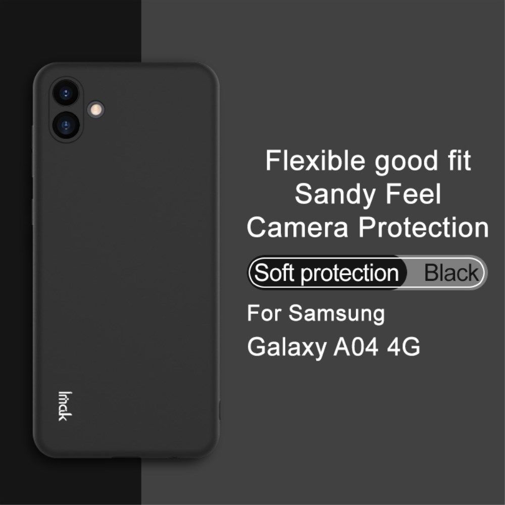 IMAK UC-3 Series Samsung Galaxy A04 Hoesje Dun TPU Zwart afbeelding 7