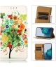Samsung Galaxy A04 Hoesje Portemonnee Book Case met Boom Print