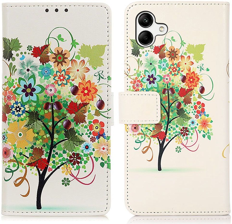 Samsung Galaxy A04 Hoesje Portemonnee Book Case met Boom Print afbeelding 7