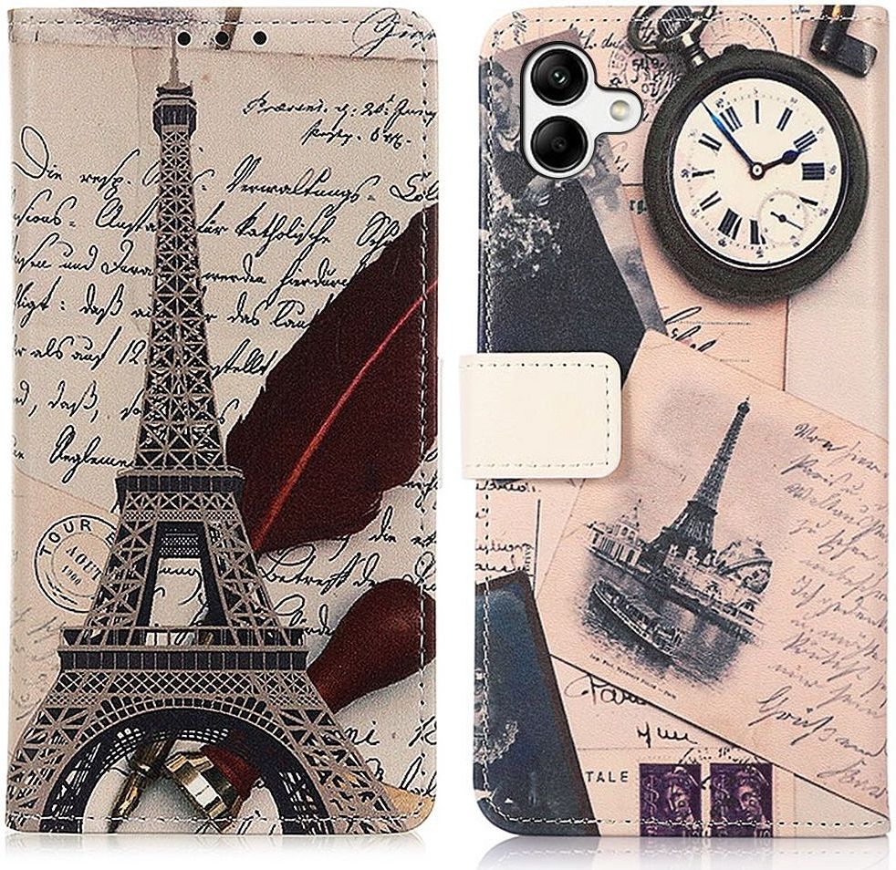 Samsung Galaxy A04 Hoesje Portemonnee Book Case met Eiffeltoren Print afbeelding 7