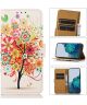 Samsung Galaxy A04 Hoesje Portemonnee Book Case met Gekleurde Boom