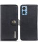 KHAZNEH Motorola Moto E22/E22i Hoesje Portemonnee Book Case Zwart