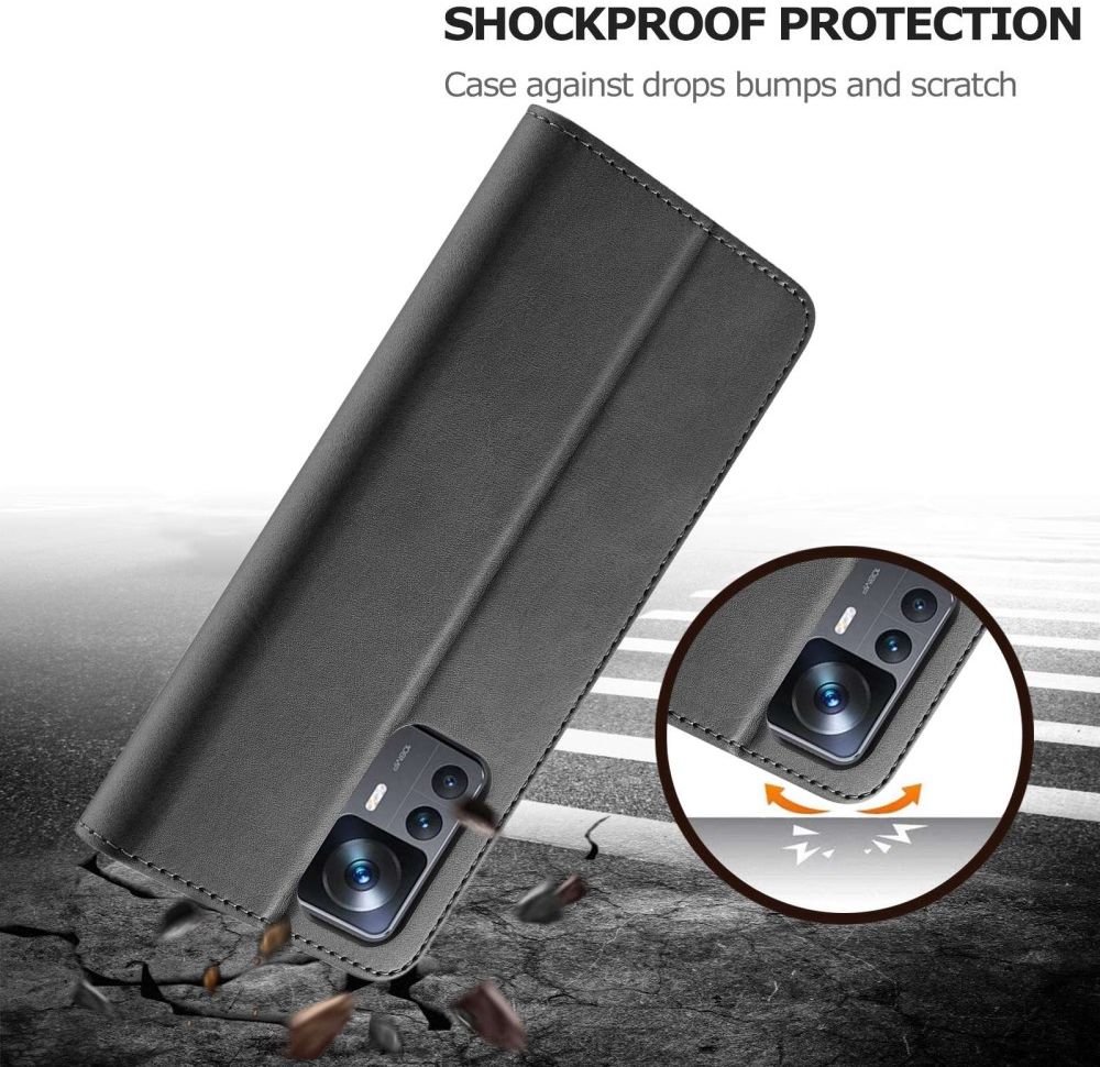 LC.IMEEKE Xiaomi 12T/12T Pro Hoesje Portemonnee Book Case Zwart afbeelding 6