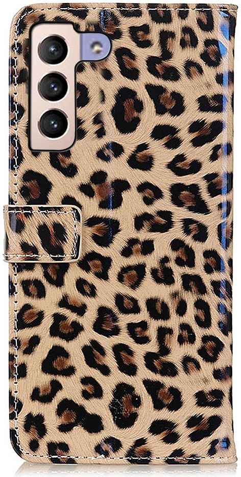 Samsung Galaxy S23 Plus Hoesje Portemonnee Book Case Luipaard Print afbeelding 4