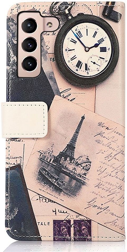 Samsung Galaxy S23 Hoesje Portemonnee Book Case Eiffeltoren Print afbeelding 3