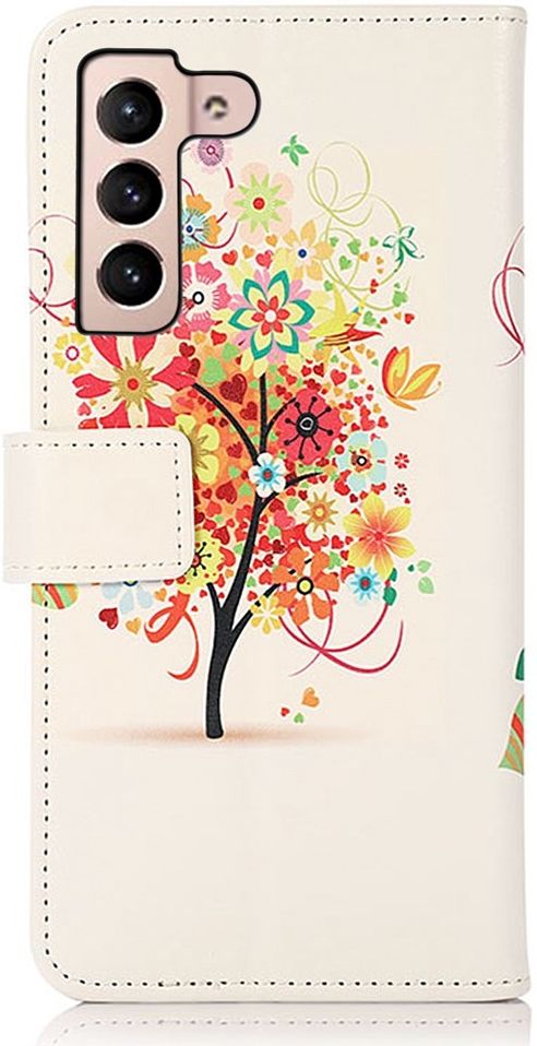Samsung Galaxy S23 Hoesje Portemonnee Book Case Tree Print afbeelding 3