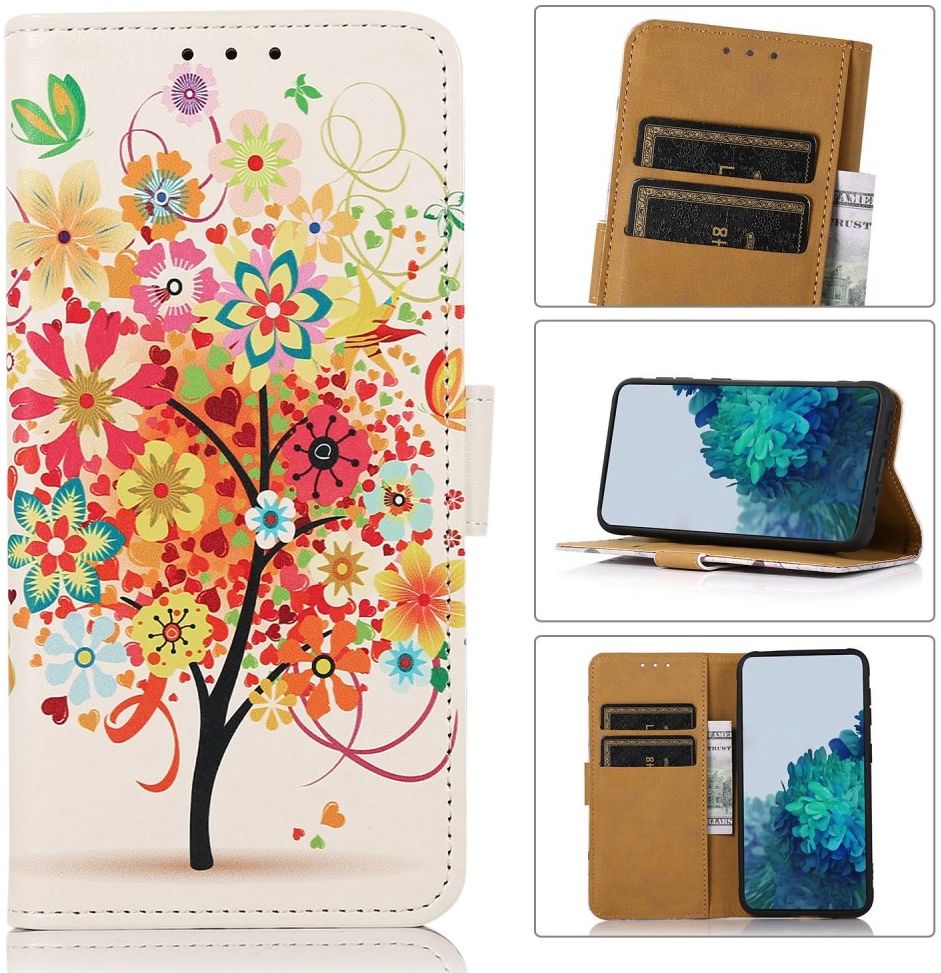 Samsung Galaxy S23 Hoesje Portemonnee Book Case Tree Print afbeelding 6