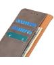 KHAZNEH Samsung Galaxy A14 Hoesje Portemonnee Book Case Khaki