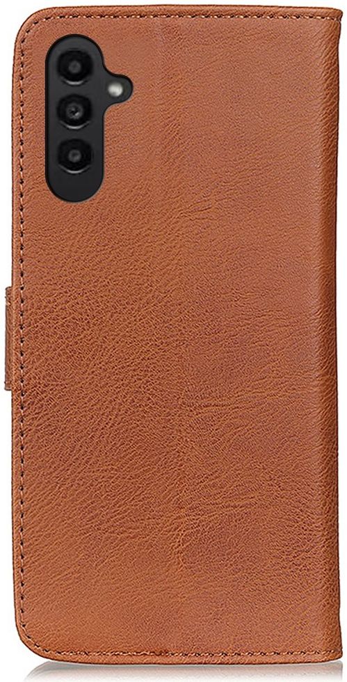 KHAZNEH Samsung Galaxy A14 Hoesje Portemonnee Book Case Bruin afbeelding 3