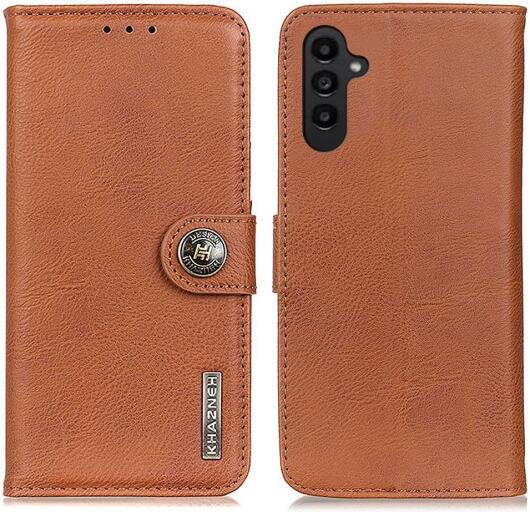 KHAZNEH Samsung Galaxy A14 Hoesje Portemonnee Book Case Bruin afbeelding 8