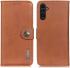 KHAZNEH Samsung Galaxy A14 Hoesje Portemonnee Book Case Bruin afbeelding 8