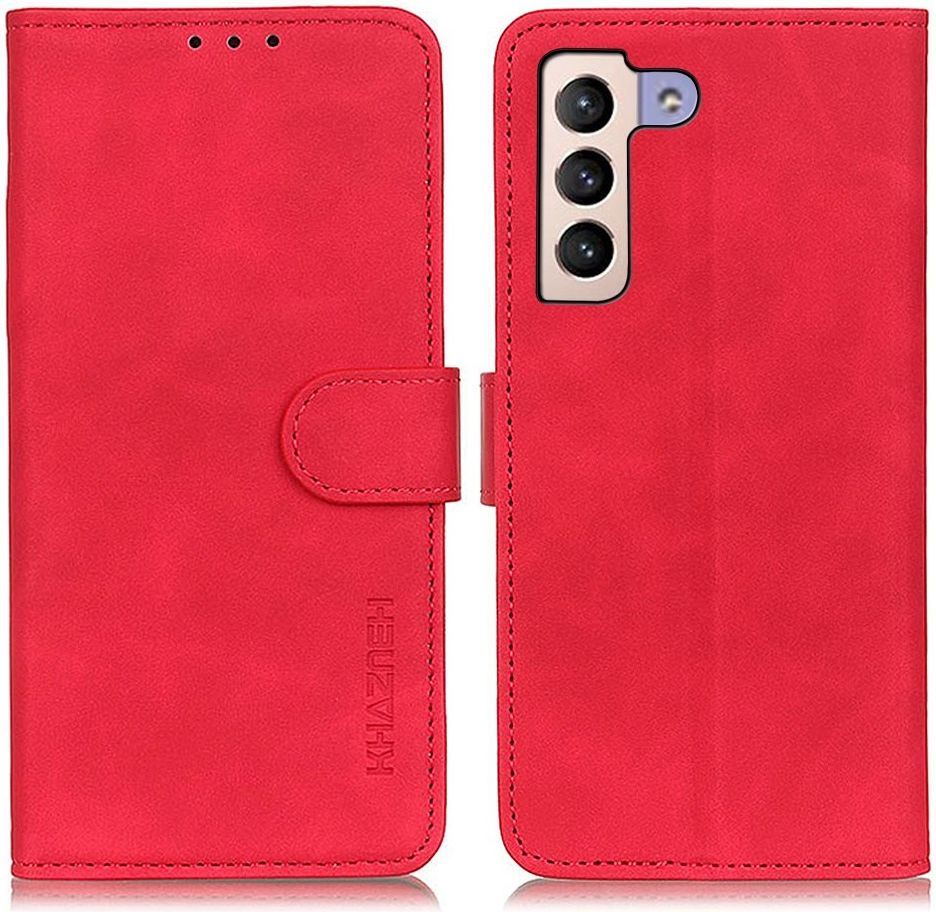 KHAZNEH Samsung Galaxy S23 Plus Hoesje Retro Wallet Book Case Rood afbeelding 7