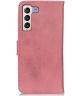 KHAZNEH Samsung Galaxy S23 Plus Hoesje Portemonnee Book Case Roze