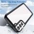 Samsung Galaxy S23 Plus Hoesje Hybride Back Cover Transparant Zwart afbeelding 3
