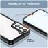 Samsung Galaxy S23 Plus Hoesje Hybride Back Cover Transparant Zwart afbeelding 6