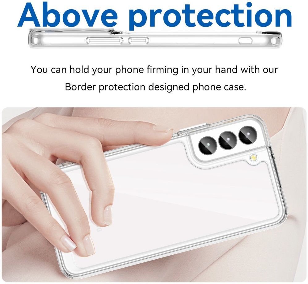 Samsung Galaxy S23 Plus Hoesje Hybride Back Cover Transparant afbeelding 4