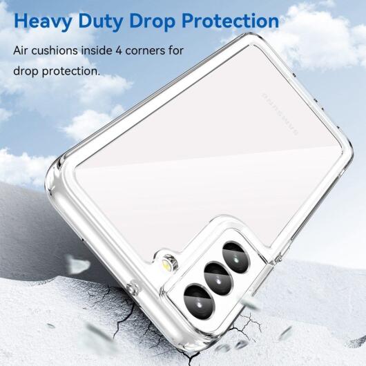 Samsung Galaxy S23 Plus Hoesje Hybride Back Cover Transparant afbeelding 3