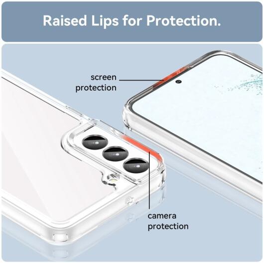 Samsung Galaxy S23 Plus Hoesje Hybride Back Cover Transparant afbeelding 6