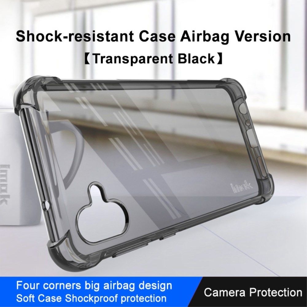 Imak Samsung Galaxy A04 Hoesje Schokbestendig TPU Transparant Zwart afbeelding 3