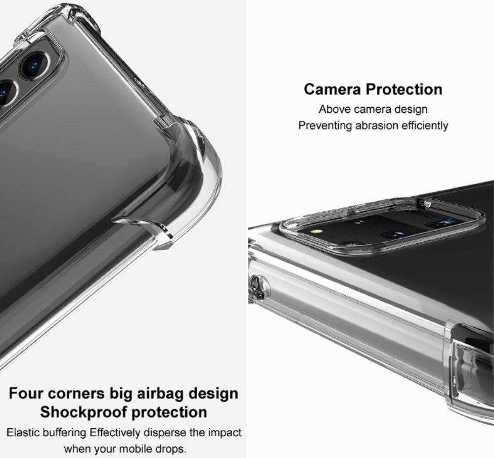 Imak Samsung Galaxy A04 Hoesje Schokbestendig TPU Transparant Zwart afbeelding 4