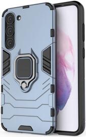 Samsung Galaxy S23 Hoesje met Magnetische Kickstand Ring Blauw