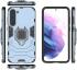 Samsung Galaxy S23 Hoesje met Magnetische Kickstand Ring Blauw afbeelding 5