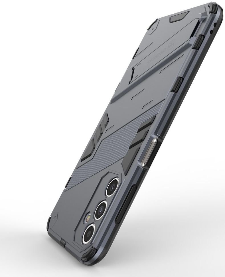 Samsung Galaxy A14 Hoesje Shockproof Kickstand Back Cover Blauw afbeelding 4