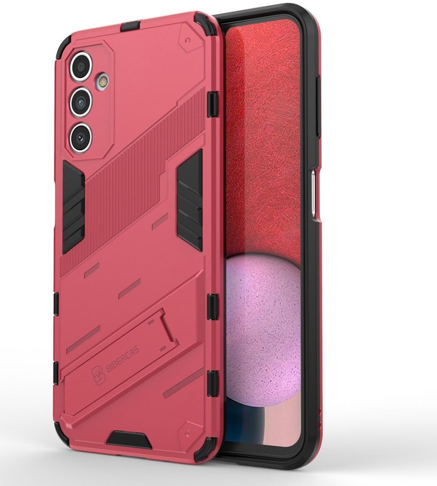 Samsung Galaxy A14 Hoesje Shockproof Kickstand Back Cover Roze afbeelding 1