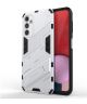 Samsung Galaxy A14 Hoesje Shockproof Kickstand Back Cover Wit