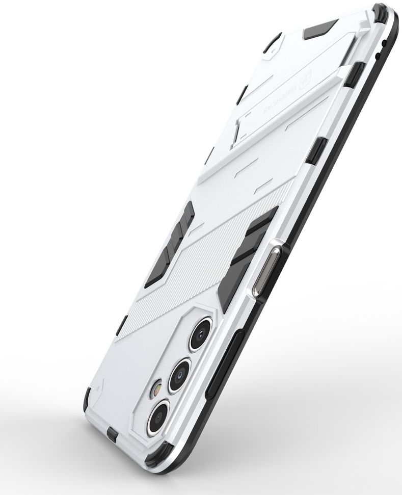 Samsung Galaxy A14 Hoesje Shockproof Kickstand Back Cover Wit afbeelding 4