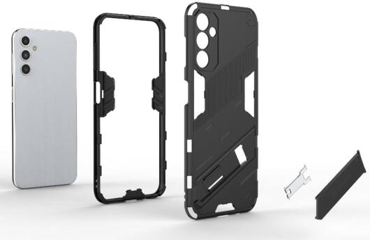 Samsung Galaxy A14 Hoesje Shockproof Kickstand Back Cover Wit afbeelding 8
