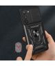 Samsung Galaxy S23 Plus Hoesje Camera Slider en Kickstand Ring Zwart